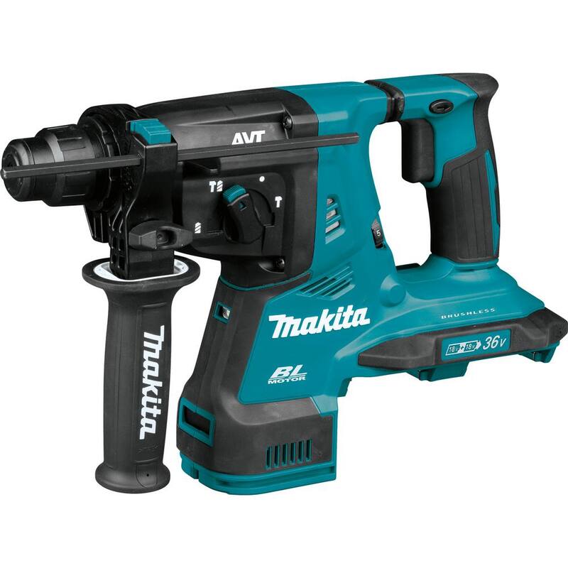 Rotomartillo inalámbrico sin escobillas Makita 18V X2 LXT de 36V 1-1/8 pulgadas de iones de litio (herramienta solamente) - XRH08Z