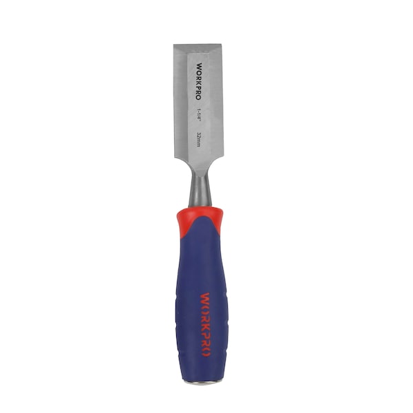 Prime-Line Hardened and Tempered Steel Wood Chisel, 1-1/4 Inch Wide Blade, Single Pack - W043008