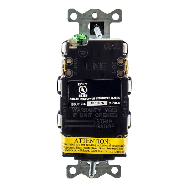 Receptáculo GFCI Hubbell Wiring Device-Kellems, 20A, 125VAC, 5-20R, Blanco - GFRTW20W