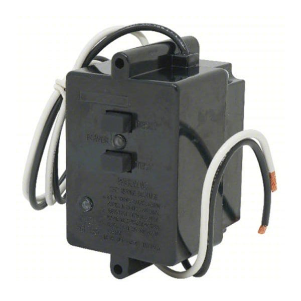 Módulo de reajuste automático GFCI Southwire, 20 A, 125V CA, 2 Polos, 2 Cables, NEMA 3R, 12 AWG, Negro - 18900000