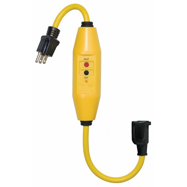 Tower Manufacuring Tower In-line GFCI cord conn 18" length 15 amp auto reset - 30438018