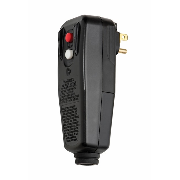 Torre Manufacturing Torre Usuario Conectable GFCI macho Negro 15 amperios reinicio automático - 30434009