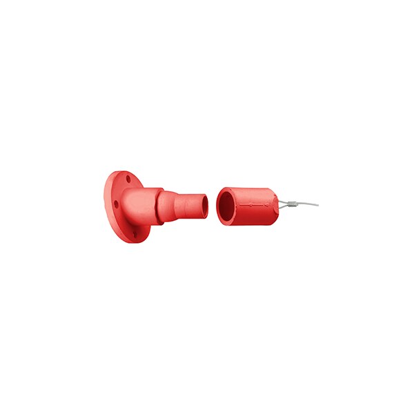 Ensamble de Conector Eléctrico Leviton 22 Series Hembra Recep 15 Grados Rojo - 22R26-R