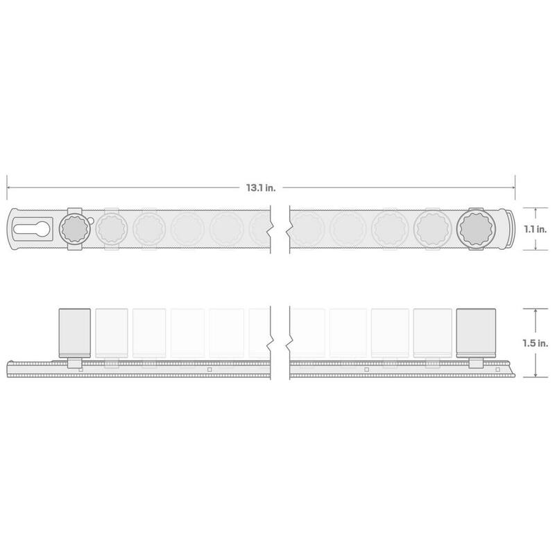 Juego de dados de 12 puntos de 1/4 de pulgada de TEKTON, (14 piezas) (4-15 mm) - SHD90112