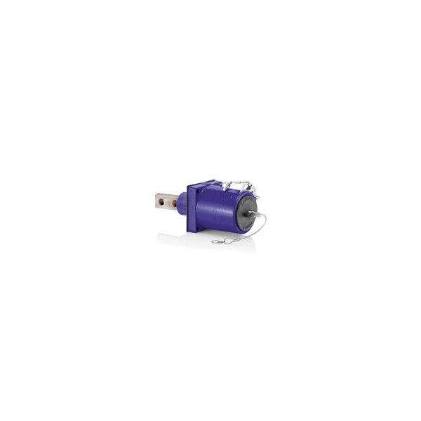 Receptáculos Eléctricos Leviton de la Serie 49, 2 Polos 45 Grados, Color Morado - 49FR2-XP