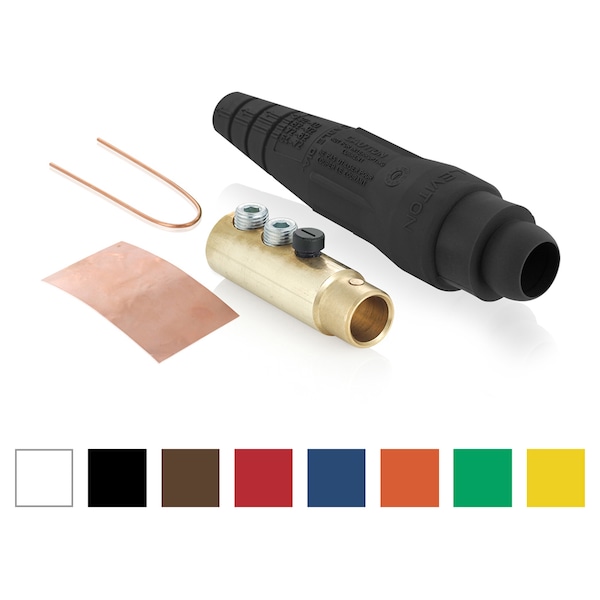 Ensamble de Conector Eléctrico Leviton Hembra para Desconectar con Punta de Bola para Cables de 1/0-4/0 - 18D33-UH