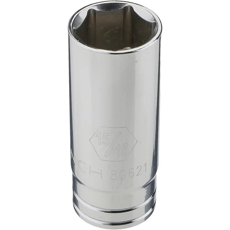 Juego de dados profundos SAE de 6 puntos de 1/2 pulgadas de GEARWRENCH (8 piezas) - 80705