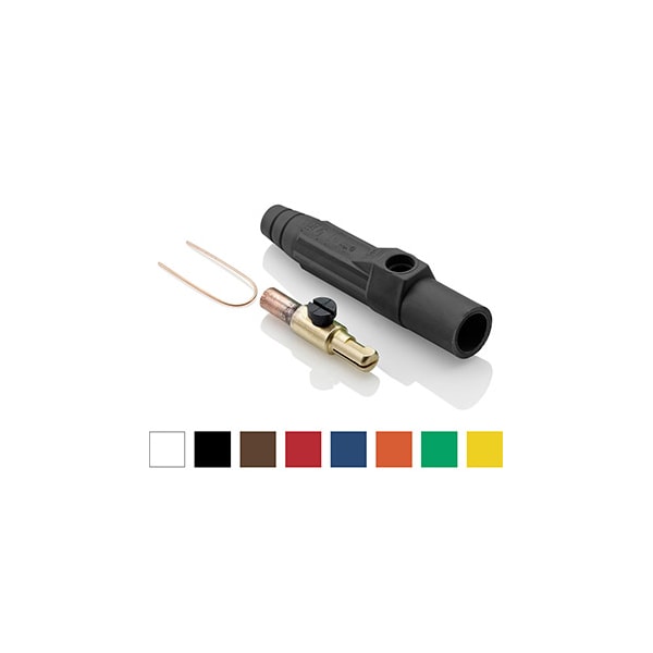 Ensamble de Conector Eléctrico Macho Serie 15 Leviton #8-#4 Azul - 15D23-UB