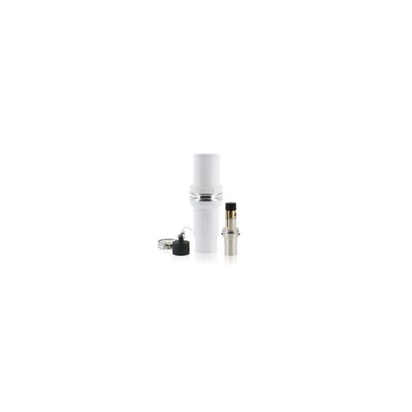 Receptáculos eléctricos macho sin polo Rhino Plug 444 MCM WHT de Leviton - 49M44-W