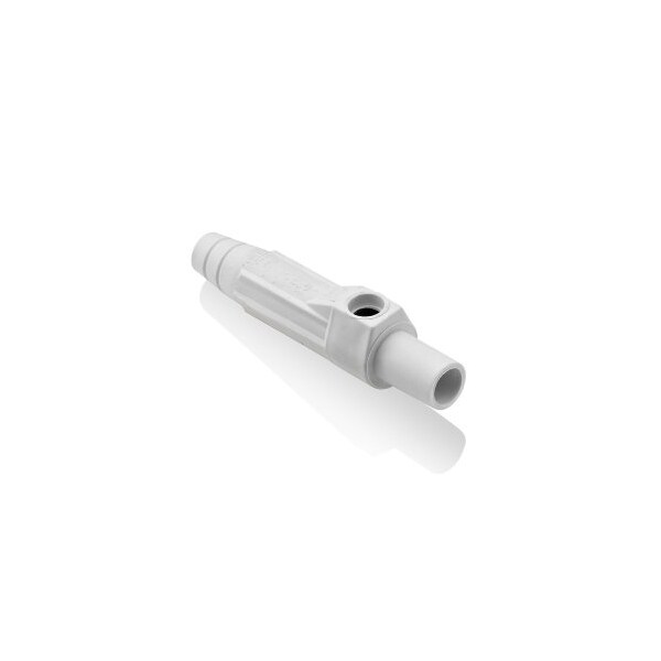 Ensamblaje de conector eléctrico blanco hembra con tornillo de montaje y tapón de nariz - 15SDF-1UW