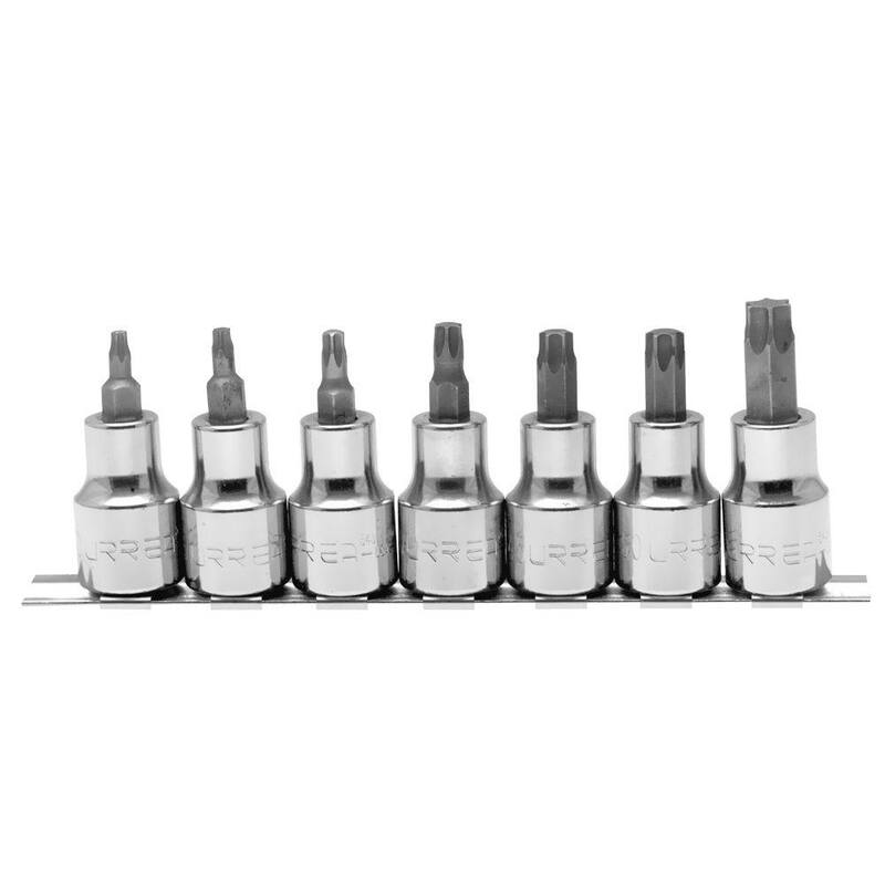 Set de 7 piezas de puntas Torx de 1/2 pulgada de URREA - 5439C