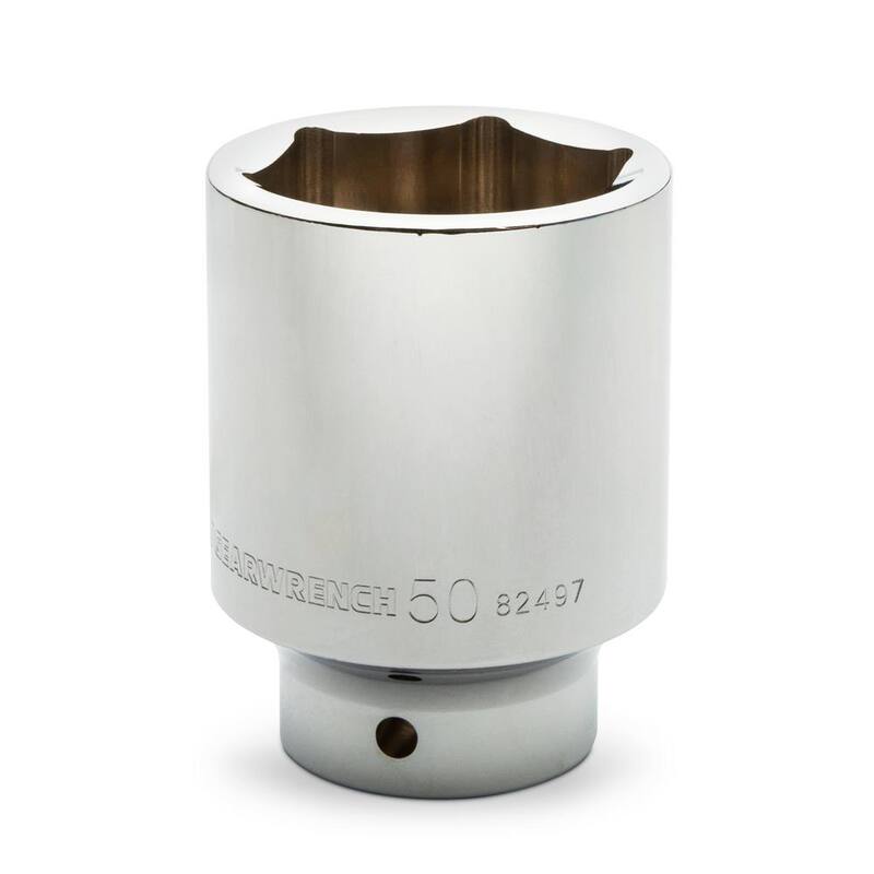Juego de dados profundos métricos de 6 puntos de 3/4 de pulgada de GEARWRENCH (13 piezas) - 80847