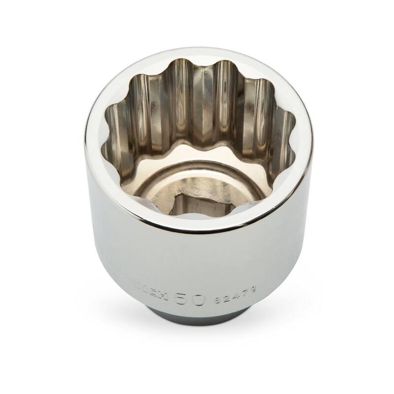 Juego de dados estándar métricos de 12 puntos de 3/4 de pulgada de unidad de GEARWRENCH (20 piezas) - 80845