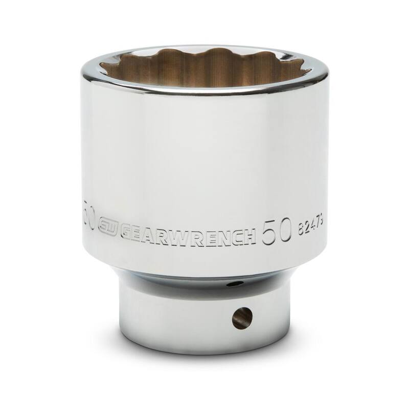 Juego de dados estándar métricos de 12 puntos de 3/4 de pulgada de unidad de GEARWRENCH (20 piezas) - 80845