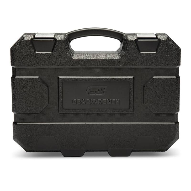 Juego de dados estándar métricos de 12 puntos de 3/4 de pulgada de unidad de GEARWRENCH (20 piezas) - 80845