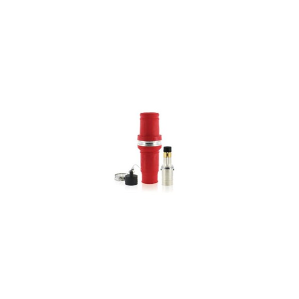 Receptáculo eléctrico macho sin polo Leviton Rhino Plug 646 MCM rojo - 49M64-R