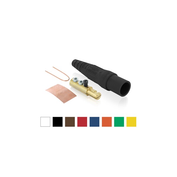 Ensamble de Conector Eléctrico Macho Serie 16 Leviton #6 - #2 Awg Org - 16D44-UO