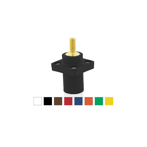 Leviton Electrical Connector Assembly 16 Series Male Recep 1.125 Brown - 16R23-1UH