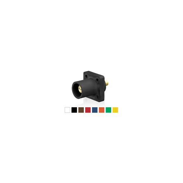 Receptáculo macho Leviton, verde, 2-4/0, 600Vac/250Vdc - 16R23-UG