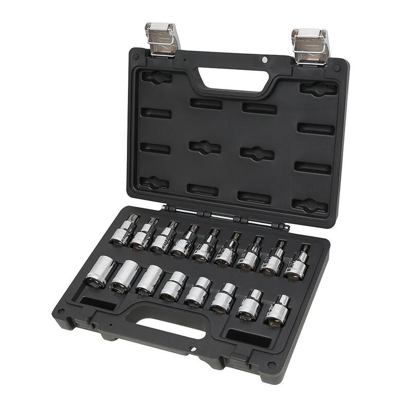 Juego de 17 piezas de puntas manual de 1/2 pulg. para tornillos de cabeza Torx - 923E-FTX/C17
