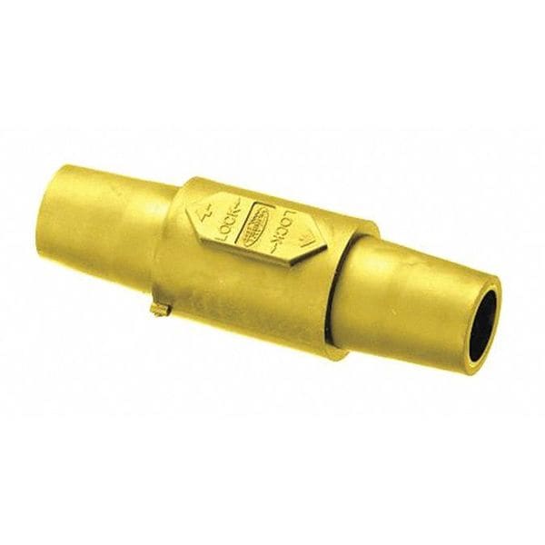 Conector doble Hubbell Wiring Device-Kellems, amarillo, hembra-hembra - HBLDFY