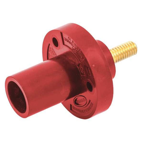 Receptáculo Hubbell Wiring Device-Kellems, Macho, Rojo, Estudio - HBL15MRSR