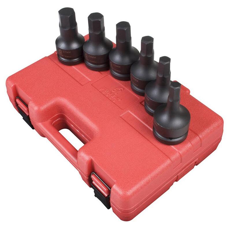 Conjunto de impacto de control hexagonal métrico para unidades de 1 pulgada (6 piezas) - SUN5607