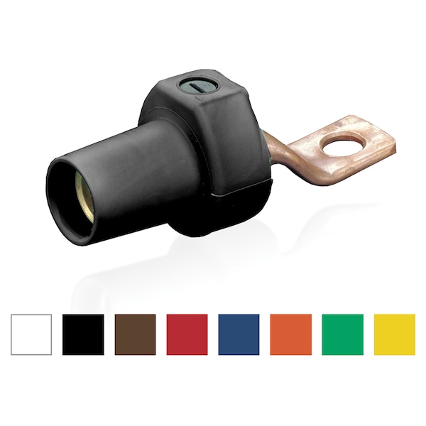 Ensamble de conector eléctrico Leviton 16 Series Conector Hembra Barra Colectora Desconectado Negro - 16F22-UE