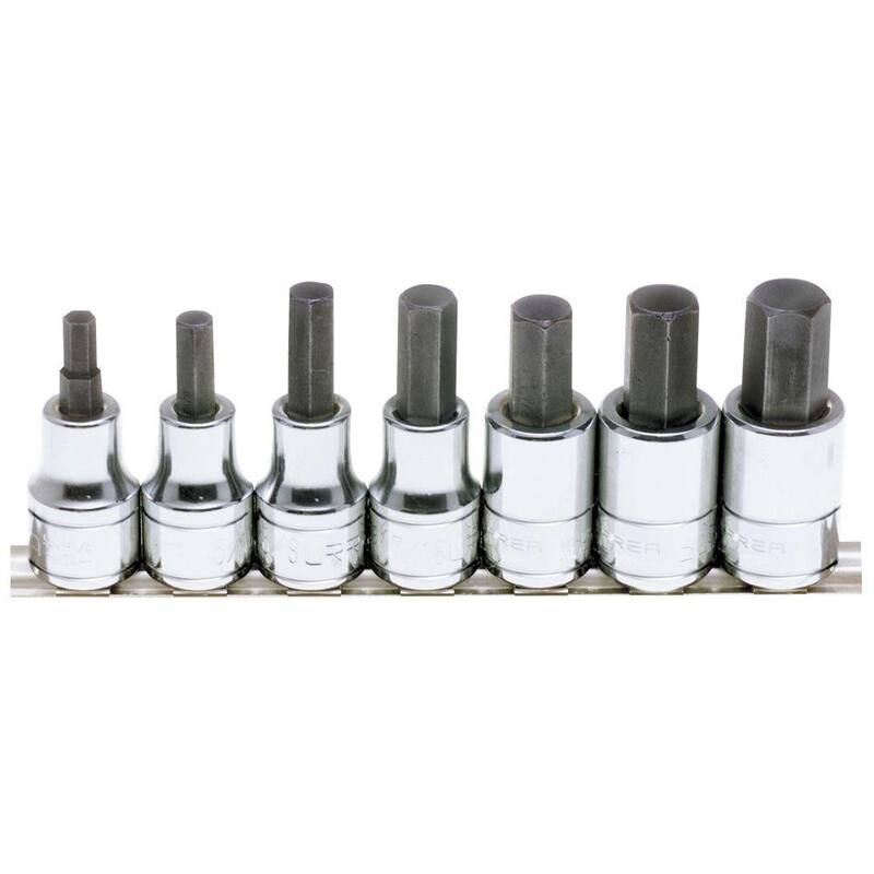 Juego de puntas de vaso con punta hexagonal de 1/2 pulgadas (7 piezas) - 54417