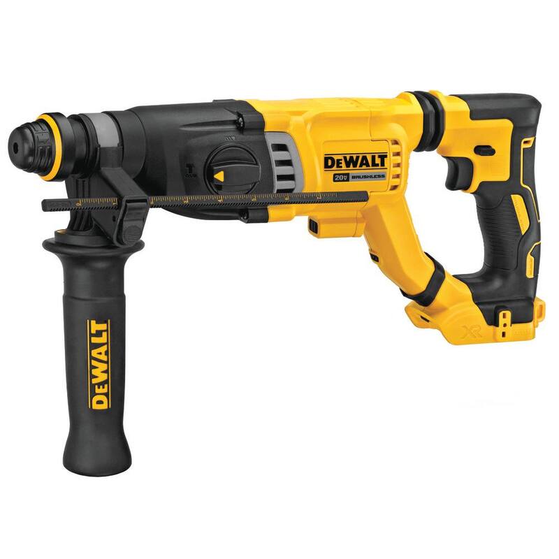 Martillo rotativo SDS Plus D-Handle inalámbrico sin escobillas DEWALT 20V MAX de 1-1/8 pulgadas para concreto y albañilería (solo herramienta) - DCH263B