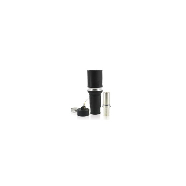 Tomacorriente eléctrico sin polo hembra Rhino Plug negro 313 MCM - 49F44-E de Leviton