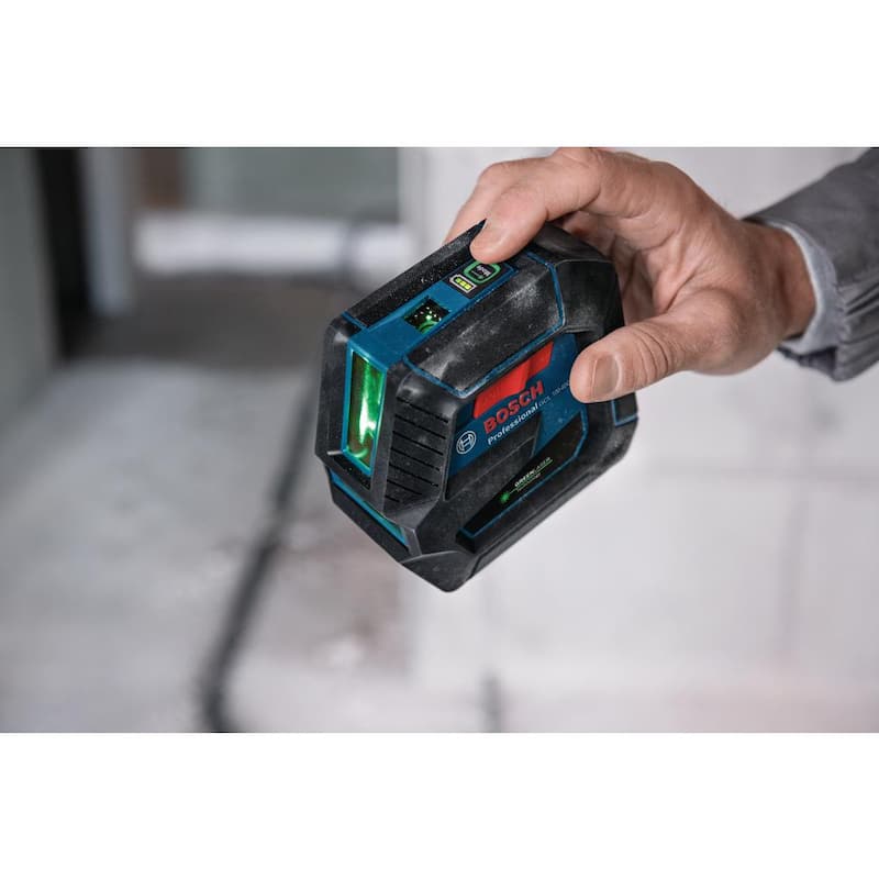 Nivel láser de combinación verde de 165 pies Bosch con tecnología VisiMax, montaje de ajuste fino y estuche rígido de transporte - GCL100-40G.
