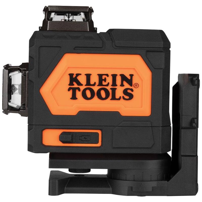 Nivel láser plano recargable autonivelante verde de Klein Tools con estuche de transporte resistente- 93PLL