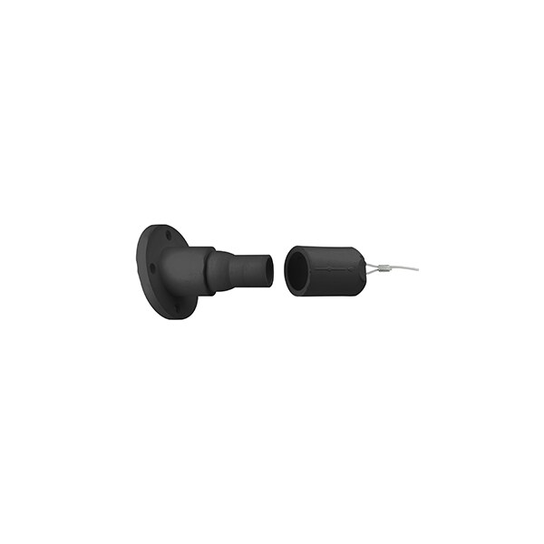 Ensamblaje de conector eléctrico Leviton 22 Series hembra 15 grados negro - 22R26-E