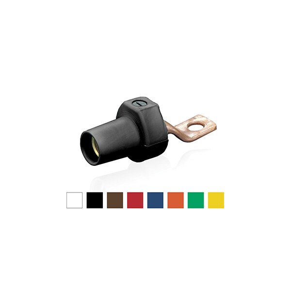 Ensamble de Conector Eléctrico Leviton 16 Series Conexión Hembra Barra de Bus Desconectado Marrón - 16F22-UH