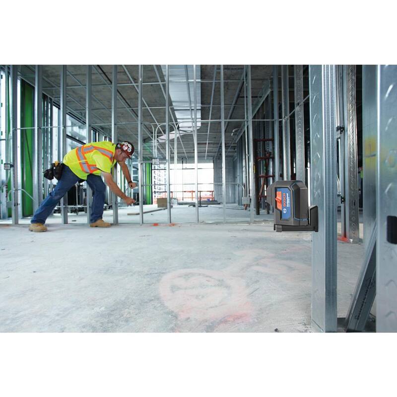 Bosch 125 ft. Verde 3-Punto Láser Autonivelante con Tecnología VisiMax, Montura Multipropósito Integrada y Estuche de Transporte Resistente - GPL100-30G