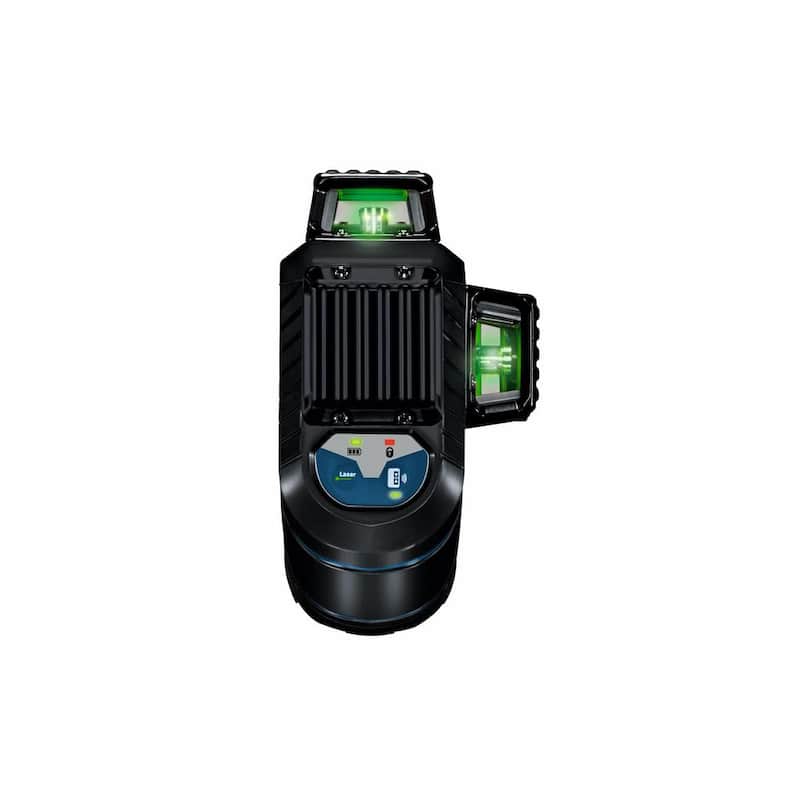 Nivel láser verde de 360 grados de 300 pies Bosch con tecnología Visimax, montura de ajuste fino y estuche resistente - GLL3-300G