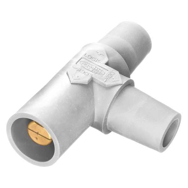 Derivador rebordeado de conducto Hubbell Wiring Device-Kellems, hembra-hembra-macho, blanco - HBLTW