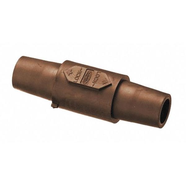 Conector doble de Hubbell Wiring Device-Kellems, 300/400AC/DC, Marrón - HBLDFBN
