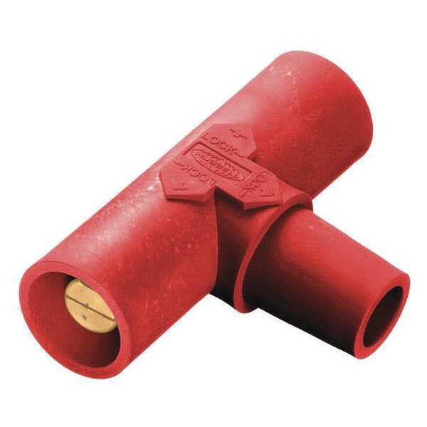 Hubbell Wiring Device-Kellems T de Empalme en Paralelo, Rojo, Hembra-Macho-Macho - HBLPTR