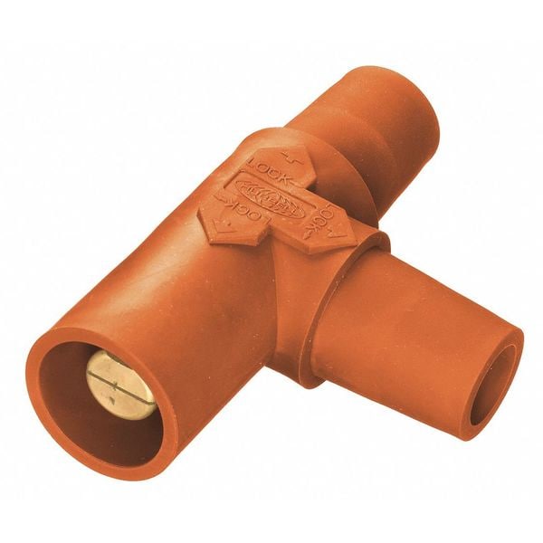 Hubbell Wiring Device-Kellems - Tee de derivación, naranja, hembra-hembra-macho - HBLTO