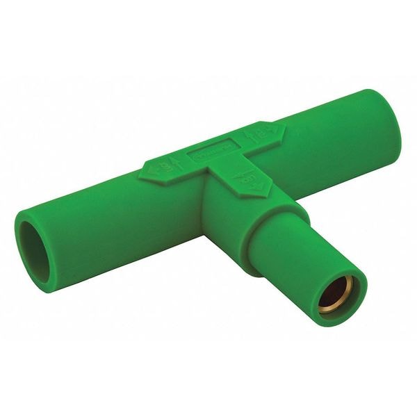 Hubbell Wiring Device-Kellems Tee en paralelo, verde, 150AC/DC, punta cónica - HBL15PTGN