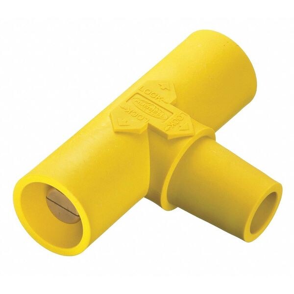 Conector en T para Paralelo, Amarillo, Hembra-Macho-Macho - HBLPTY