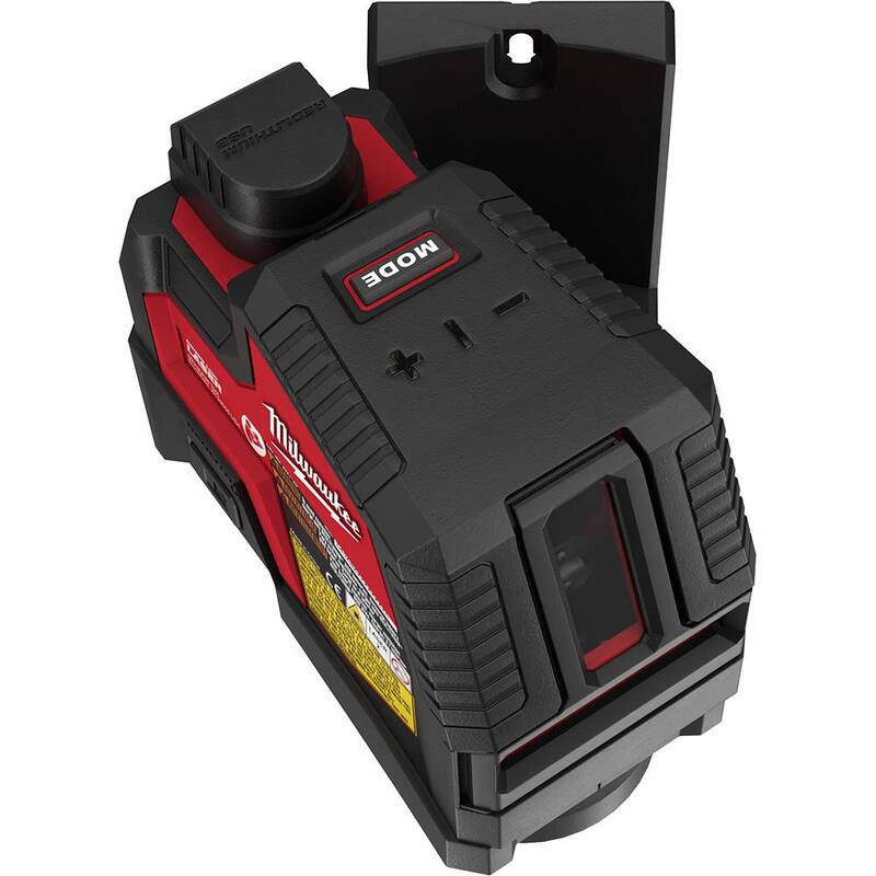Nivel láser de línea cruzada recargable USB verde Milwaukee 100 pies REDLITHIUM de iones de litio con cargador - 3521-21