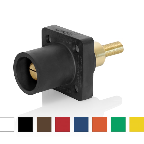 Conjunto de Conector Eléctrico 16 SRS ML REC TPR 0.75IN SHLD 400A YLW - 16R31-XY de Leviton