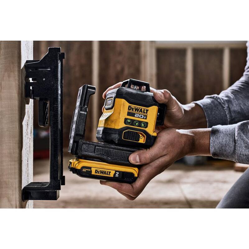 Nivel láser de 3 haces y 3 planos, DEWALT 20V, de 360 grados (solo herramienta) - DCLE34031B.