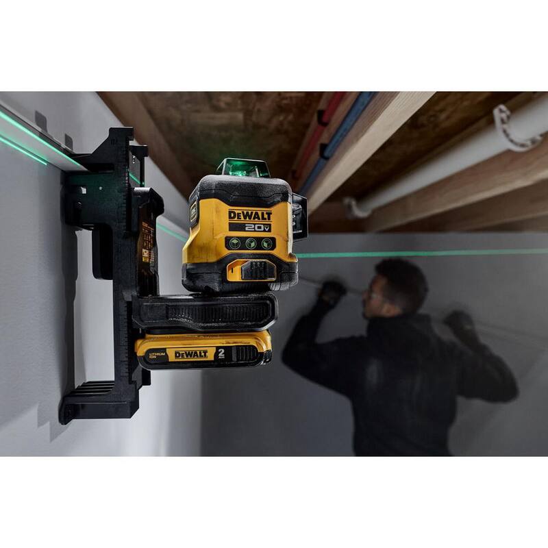 Nivel láser de 3 haces y 3 planos, DEWALT 20V, de 360 grados (solo herramienta) - DCLE34031B.