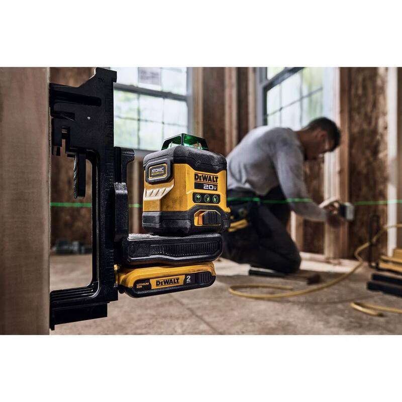 Nivel láser de 3 haces y 3 planos, DEWALT 20V, de 360 grados (solo herramienta) - DCLE34031B.