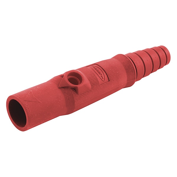 Conector de polo único Hubbell Wiring Device-Kellems, macho, rojo - HBL15MBR