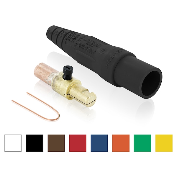 Conjunto de conector eléctrico macho de la serie 16 de Leviton 3.0 - 4.0 BROWN - 16D28-UH